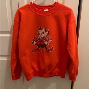 Unisex Cleveland Browns crewneck sweatshirt.